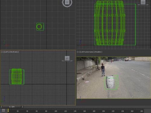 ترکیب اشیا سه بعدی و صحنه واقعی با افترافکت و تری دی ماکس